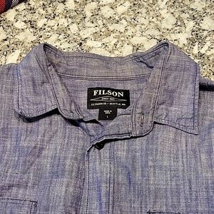 Men's Filson Chambray L button up shirt